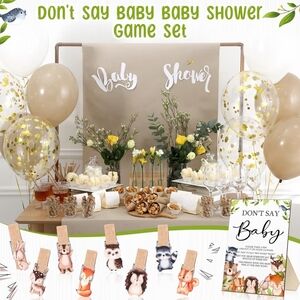 "Don't Say Baby" Woodland Theme Baby Shower Game